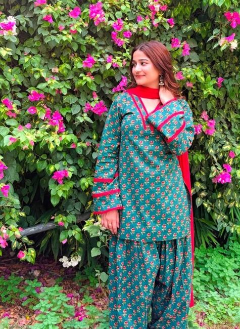 [SMF-353C38EE8FA159-1] Attire Aura Printed Kurta, Patiala & Dupatta Set (Green) (M)