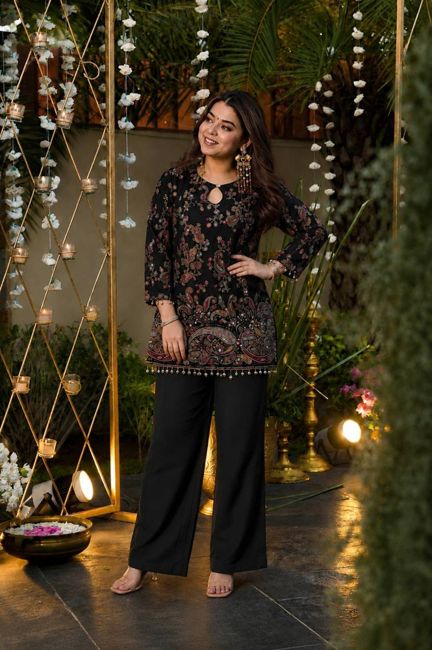 [SMF-F47D4E0B9648DC-2] Monvari Tunic Pant Co-ords Set (M)
