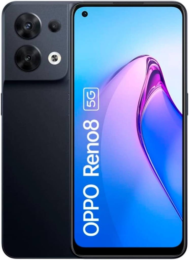 [MX-RENO8-128-SHIMMER_BLACK] OPPO Reno8 5G (Shimmer Black, 128GB, 8GB RAM)