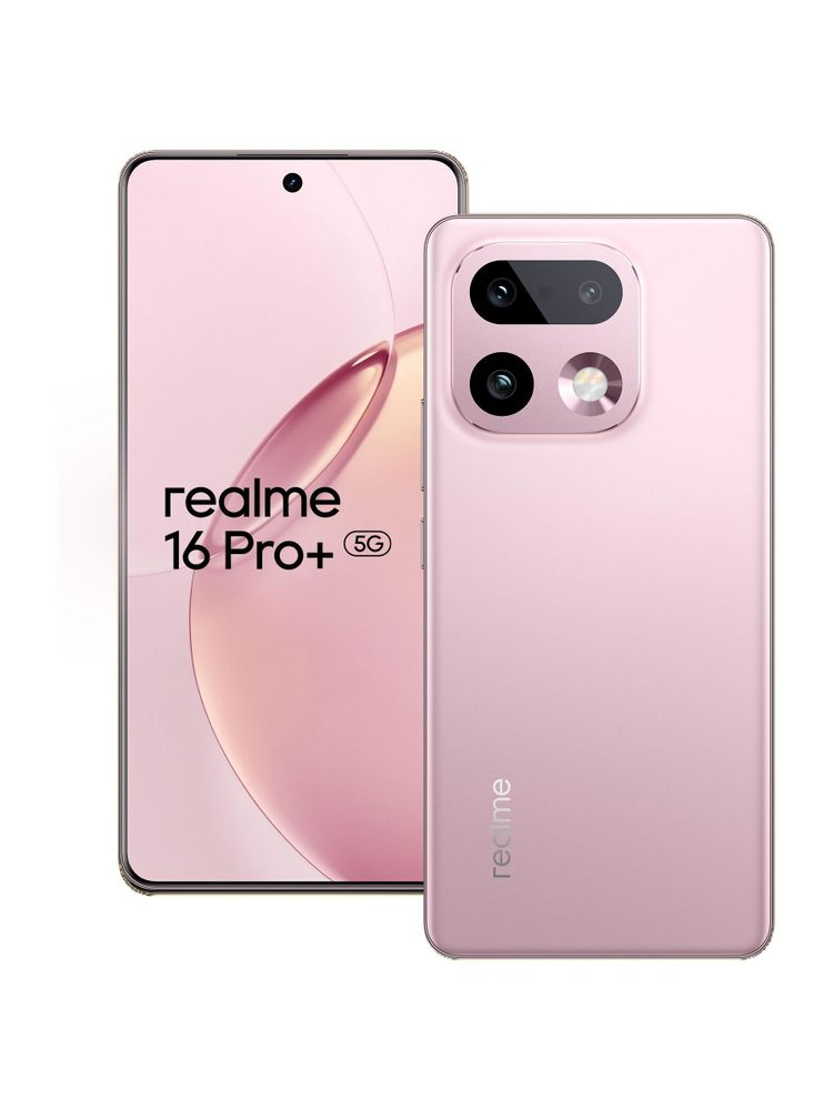 [MX26-MOBHMSFHQXZDMBUV] realme 16 Pro+ 5G (Camellia Pink, 256 GB) | 8GB RAM