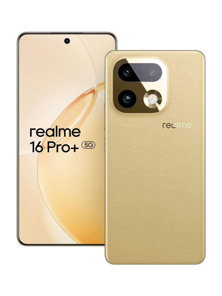 [MX26-MOBHMSFHRUYT8MHQ] realme 16 Pro+ 5G (Master Gold, 256 GB) | 12GB RAM