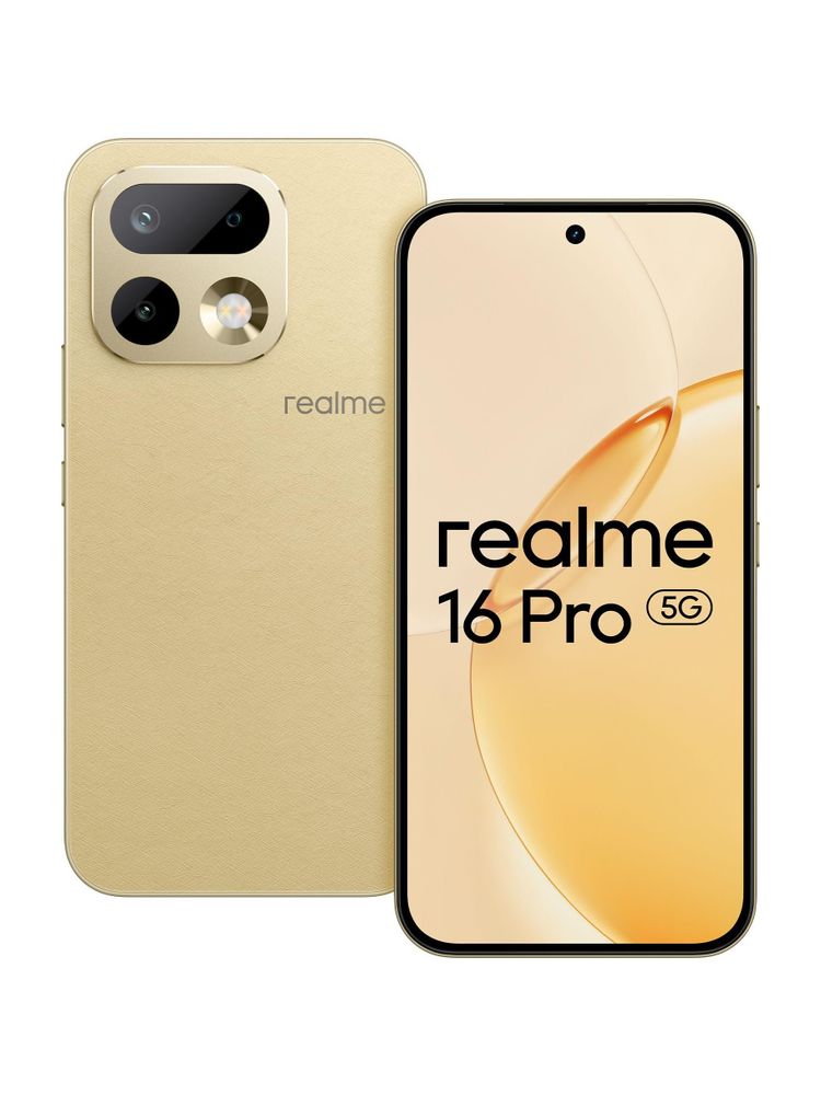 [MX26-MOBHM8GZWJHDBRFQ] realme 16 Pro 5G (Master Gold, 256 GB) | 8GB RAM