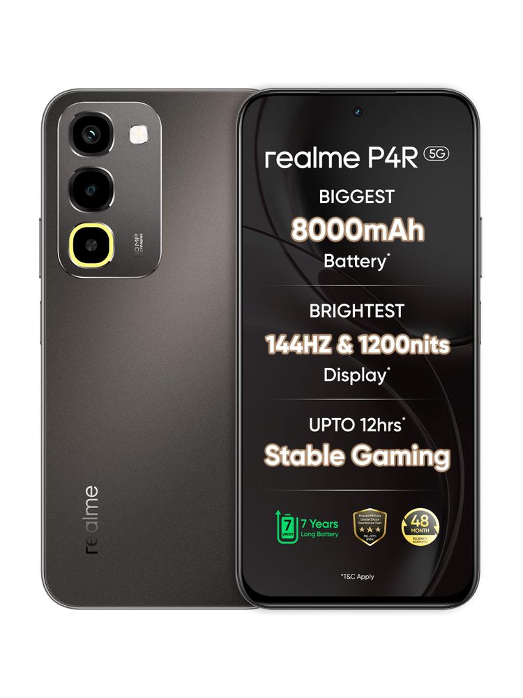 [MX26-MOBHMYR3WJZZMJCK] realme P4R 5G (Titanium Glare, 128 GB) | 4GB RAM