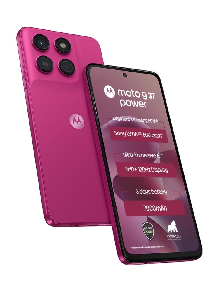 [MX26-MOBHNEZPKXSZXFY6] MOTOROLA G77 Power (PANTONE Fuchsia Red, 128 GB) | 8 GB RAM