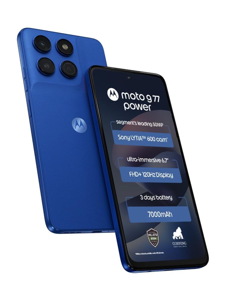 [MX26-MOBHZNDFQUUACV4Z] MOTOROLA G77 Power (PANTONE Nautical Blue, 128 GB) | 4 GB RAM