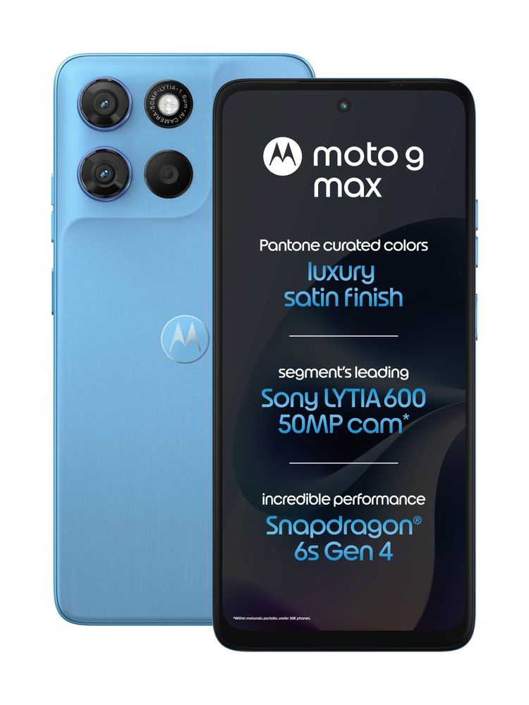 [MX26-MOBHPR97WZGCHK6F] MOTOROLA g max (PANTONE Alaskan Blue, 128 GB) | 4 GB RAM