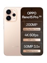 [MX26-MOBHGZZ9AGANPQBF] OPPO Reno15 Pro 5G (Sunset Gold, 256 GB) | 12 GB RAM