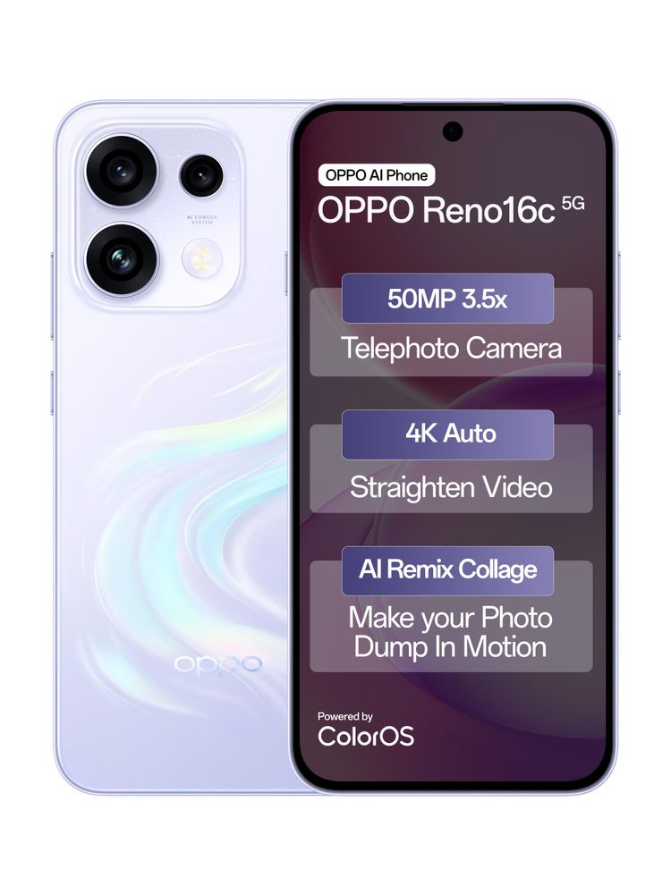 [MX26-MOBHZMBRZXJHNNKY] OPPO Reno16c 5G (Stellar Purple, 256 GB) | 8 GB RAM