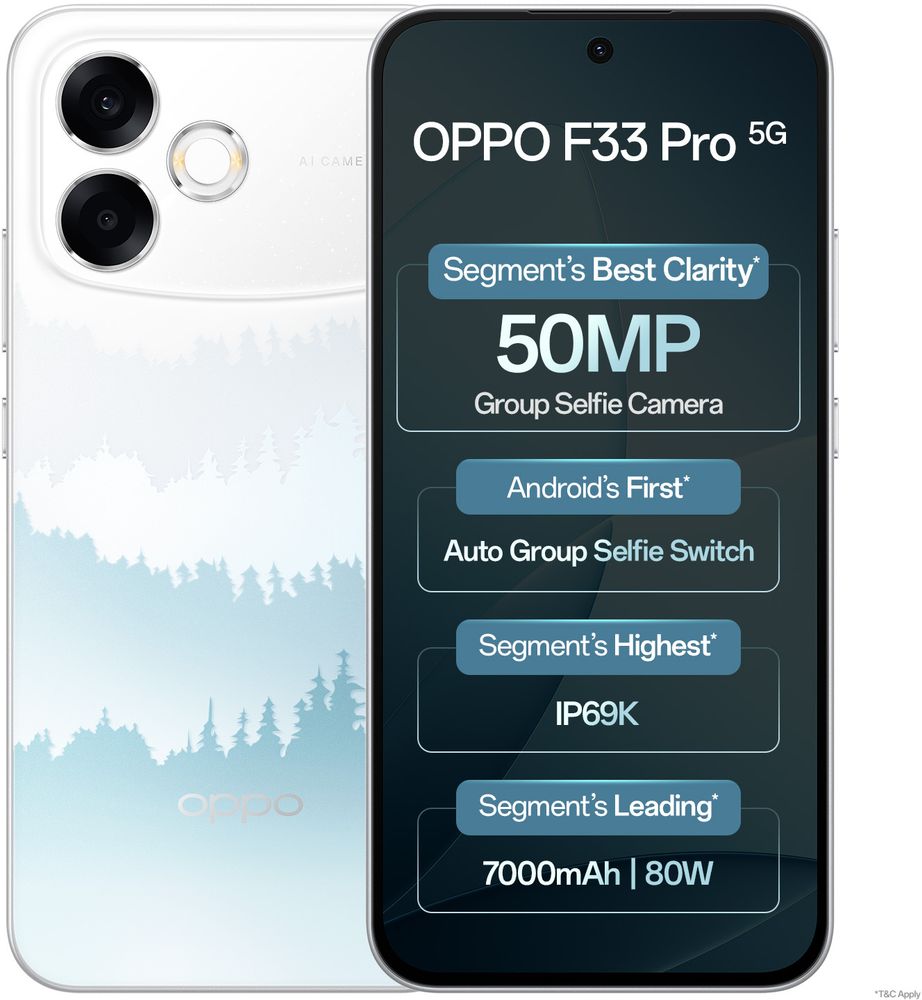 [MX26-MOBHM48FKDPACWCT] OPPO F33 Pro 5G (Misty Forest, 256 GB) | 8 GB RAM
