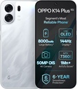 [MX26-MOBHR3ZYWSBGR9GT] OPPO K14 Plus 5G (Star White, 256 GB) | 8 GB RAM