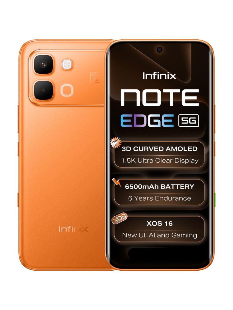 [MX26-MOBHN3VZBZY6RGGE] Infinix Note edge (Solar Orange, 256 GB) | 8 GB RAM