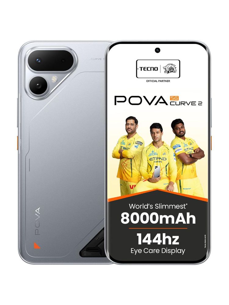 [MX26-MOBHK67S4B7QR4ZG] TECNO Pova Curve 2 5G (Melting Silver, 128 GB) | 8 GB RAM