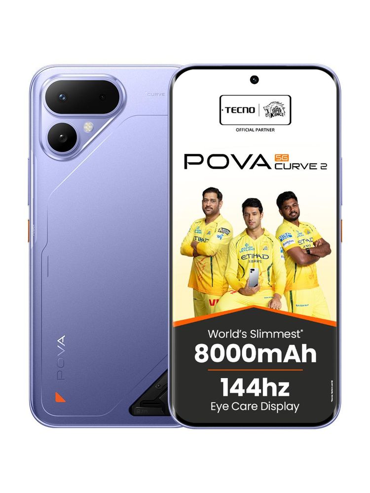 [MX26-MOBHK67S72HA9ZMW] TECNO Pova Curve 2 5G (Mystic Purple, 256 GB) | 8 GB RAM