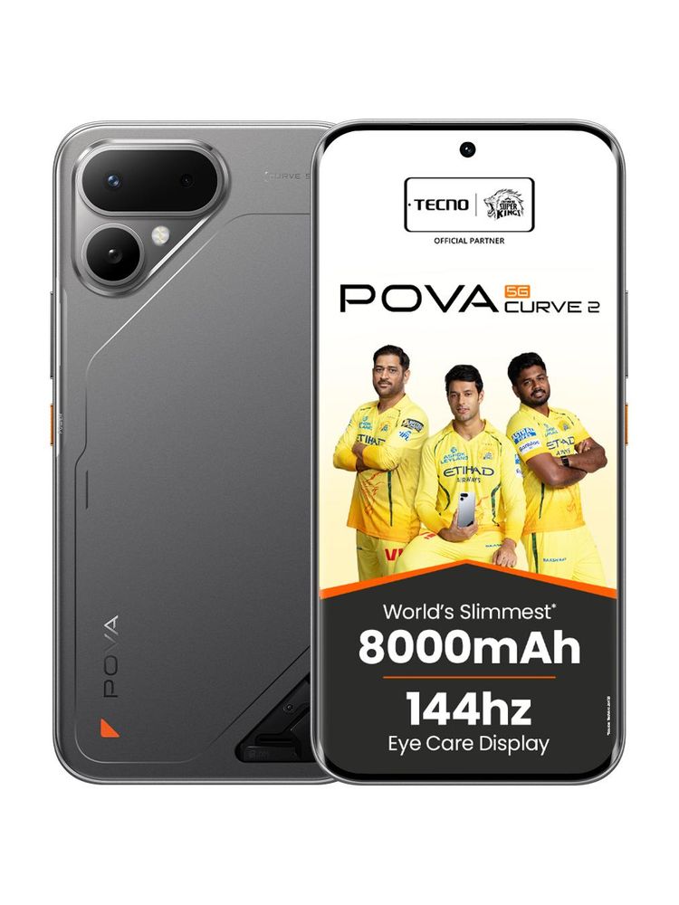 [MX26-MOBHK67SZ8QXFEGC] TECNO Pova Curve 2 5G (Storm Titanium, 256 GB) | 8 GB RAM