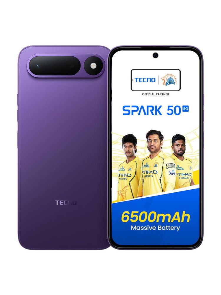 [MX26-MOBHHH5TE3SB8AS3] TECNO Spark 50 5G (Fantasy Purple, 128 GB) | 6 GB RAM