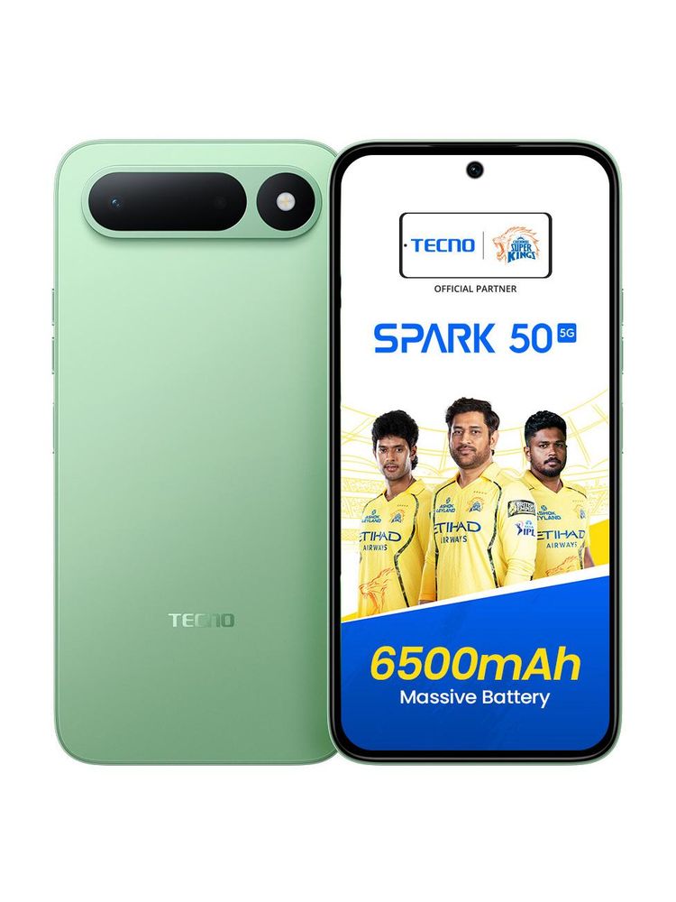 [MX26-MOBHHH5TPTZJJESV] TECNO Spark 50 5G (Mint Green, 128 GB) | 6 GB RAM