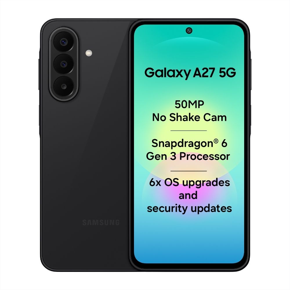 [MX26-MOBHZB63JGG6UBM6] Samsung Galaxy A27 5G (Black, 128 GB) | 6 GB RAM