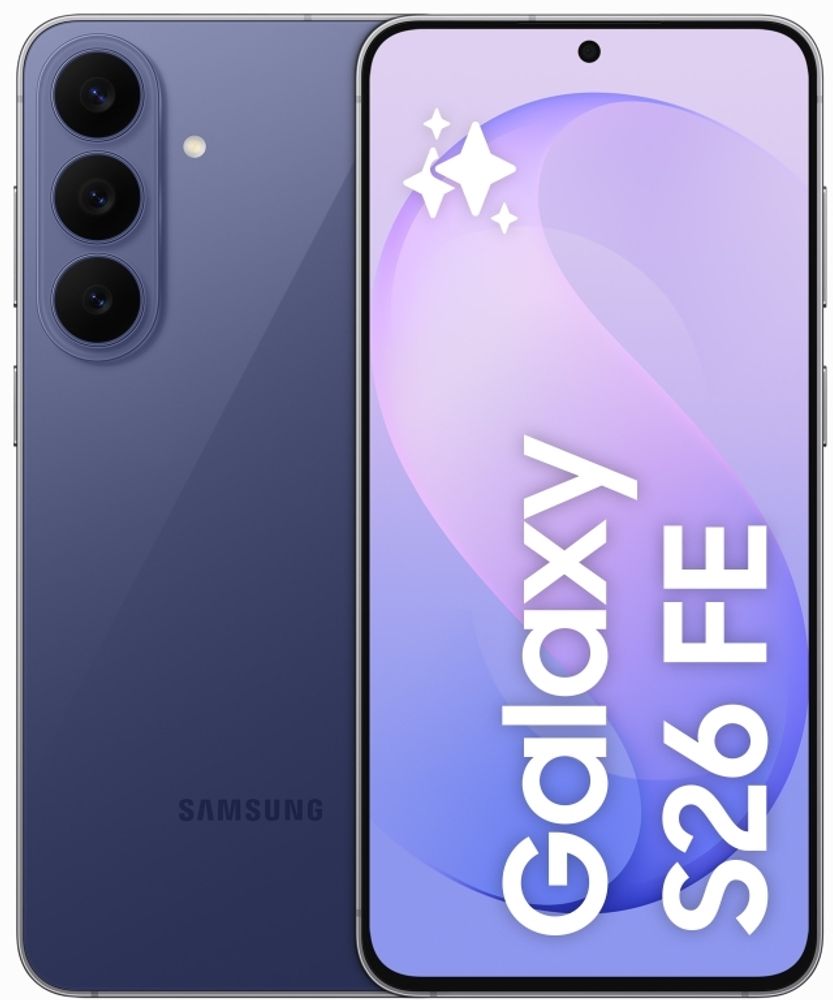 [MX26-MOBHQK9BTJ3FJTVE] Samsung Galaxy S26 FE 5G (Blueberry, 256 GB) | 8 GB RAM