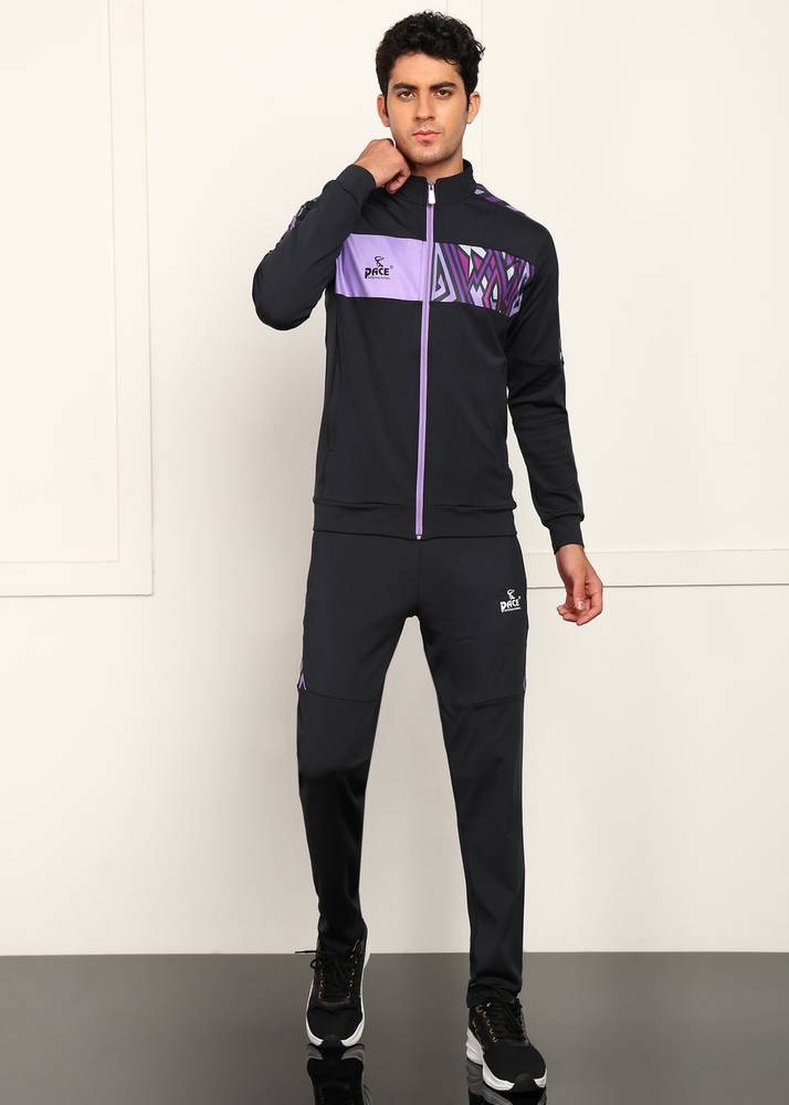 [FX-TKSHEG9WC9YKMNH6] Pace International Colorblock Men Track Suit | Size to confirm