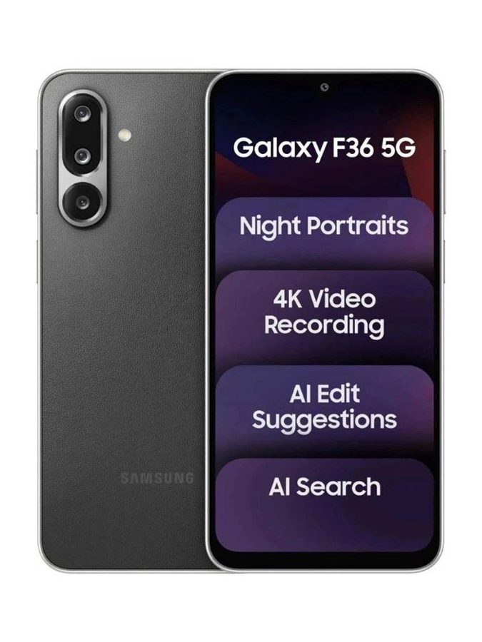 [PH-SAM-2E7BDEC72C] Samsung Galaxy F36 5G (Black, 6GB RAM, 128 GB)