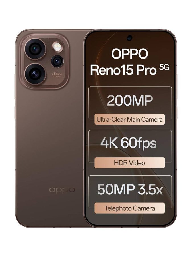 [PH-OPP-85C80F23DD] OPPO Reno15 Pro 5G (Cocoa Brown, 12GB RAM, 256 GB)