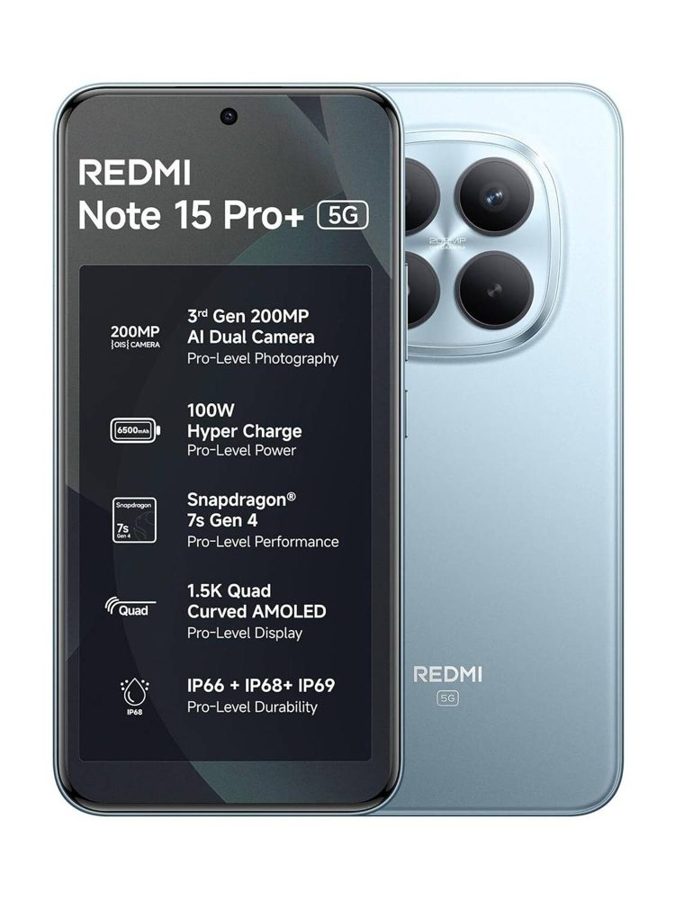 [PH-RED-138804045C] REDMI Note 15 Pro + 5G (Mirage Blue, 12GB RAM, 256 GB)