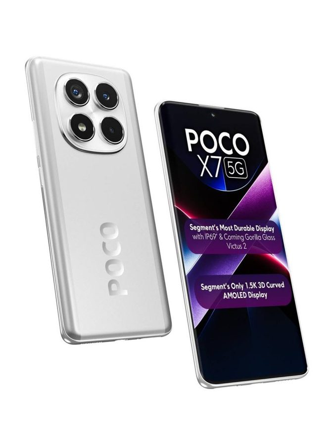 [PH-POC-2B8F5C37F3] POCO X7 5G (Cosmic Silver, 8GB RAM, 128 GB)