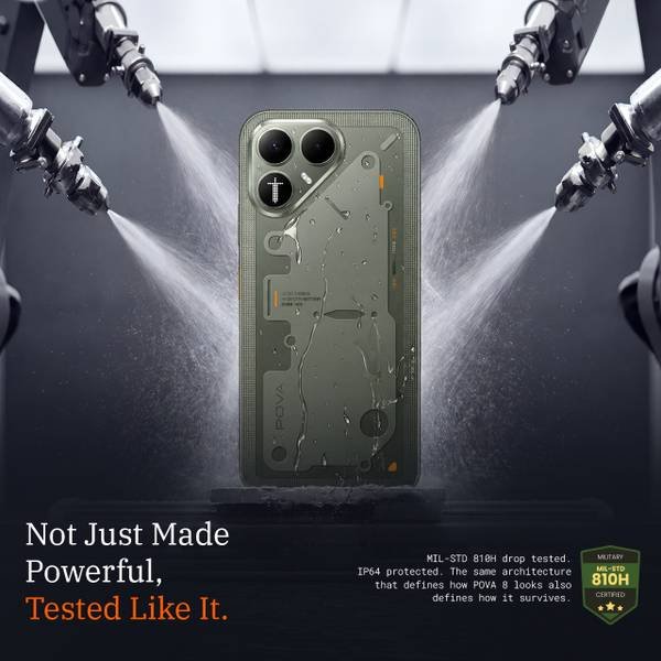 Tecno Pova 8 5G (Terminal Green, 128 GB) (6 GB RAM) - Photo 5