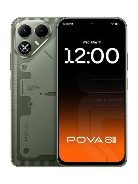 [SM4-6741F72FD30F42D8] Tecno Pova 8 5G (Terminal Green, 128 GB) (6 GB RAM)