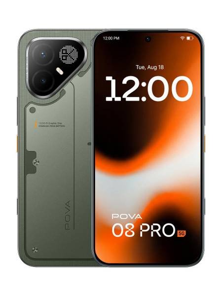 [SM4-AF59210A95521356] Tecno Pova 8 Pro 5G (Tundra Green, 256 GB) (8 GB RAM)