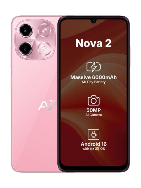 [SM4-30B76A731BC6F1B3] Ai+ Nova 2 5G (Pink, 64 GB) (4 GB RAM)