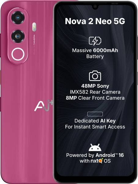 [SM4-17398B67F859AAC8] Ai+ Nova 2 Neo 5G (Red, 128 GB) (4 GB RAM)