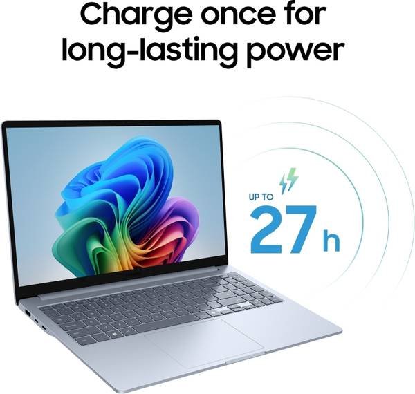 Samsung Galaxy Book4 Edge Series Copilot AI-PC Full Metal Chasis Snapdragon X - (16 GB/512 GB SSD/Windows 11 Home) NP750XQB-KA1IN Thin and Light Laptop - Photo 3