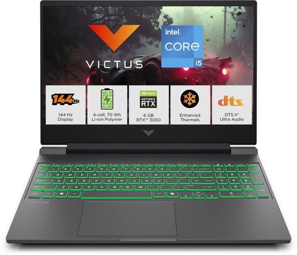 [SML-24E30732D4B8F0E1] HP Victus Intel Core i5 13th Gen 13420 H - (16 GB/512 GB SSD/Windows 11 Home/6 GB Graphics/NVIDIA GeForce RTX 3050) 15-fa2196tx / 15-fa2197TX Gaming Laptop