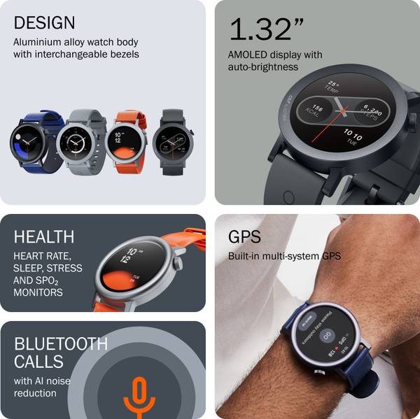 CMF by Nothing Watch Pro 2, 1.32" AMOLED, auto-brightness,Gesture Control, 3D warmup guide,GPS Smartwatch (Grey, Free Size) - Photo 3