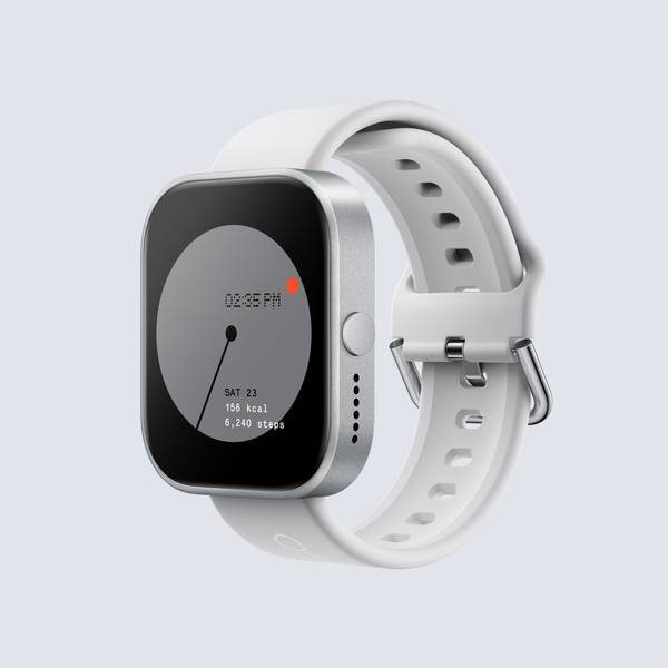 CMF by Nothing Watch Pro, 1.96 AMOLED,BT calling with AI reduction, GPS, Metallic Grey Smartwatch (Silver, Free Size) - Photo 2