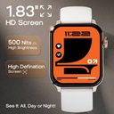 GOBOULT Drift 2, 15 days Battery life, 1.83 HD Screen, 500Nits Brightness Smartwatch (Grey, Free Size) - Photo 4