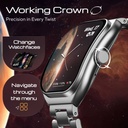 GOBOULT Trail Pro 2.01'' 3D Curved Display + AMOLED, 250+ Watch Faces, IP68 Smartwatch (Silver, Free Size) - Photo 4