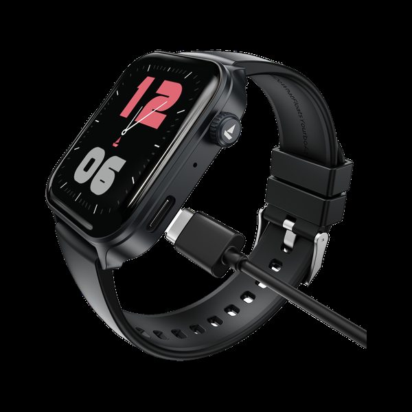 [SMW-D6197CB2B7DD02AE] boAt Storm Call 4 Smartwatch, Type-C Charge, HD Display,Functional Crown, BT Calling Smartwatch (Black, Free Size)