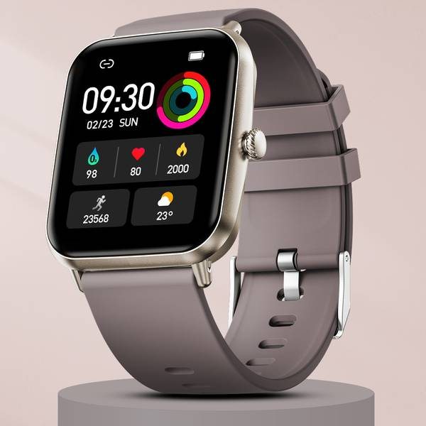 [SMW-15D78267CF793830] Fire-Boltt Ninja Calling Pro Plus 46.5mm (1.83) Display Bluetooth, AI Voice Smartwatch (Brown, Free Size)