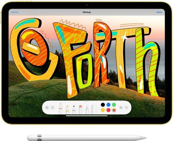 Apple iPad (10th Gen) 64 GB ROM 10.9 inch with Wi-Fi Only Gaming A14 Bionic Chip (Pink) - Photo 3