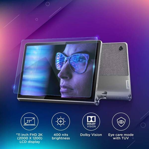 Lenovo Tab Yoga 11 4 GB RAM 128 GB ROM 11 inch with 4G MediaTek Helio G90T Tablet (Storm Grey) - Photo 2