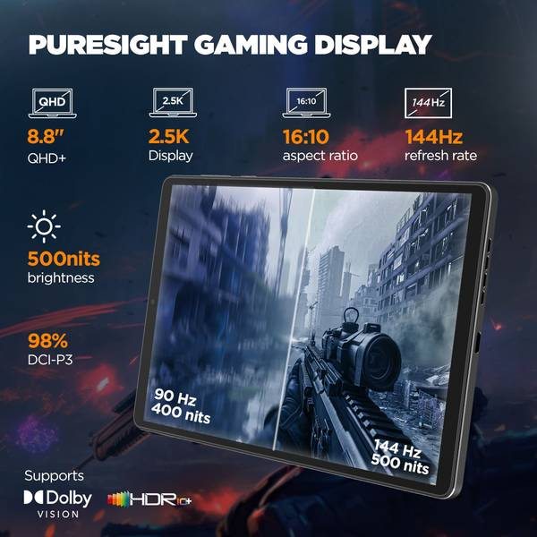Lenovo Legion Tab 12 GB RAM 256 GB ROM 8.8 inch with Wi-Fi Only Gaming Qualcomm Snapdragon 8+ Gen 1 Tablet (Storm Grey) - Photo 3