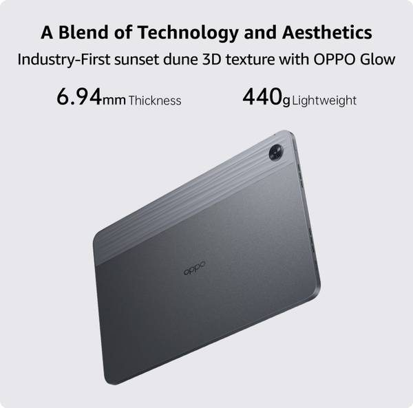 OPPO Pad Air 4 GB RAM 128 GB ROM 10.36 inch with Wi-Fi Only Gaming Qualcomm Snapdragon 680 Tablet (Grey) - Photo 2