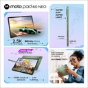 MOTOROLA Pad 60 Neo 8 GB RAM 128 GB ROM 11 inch with Wi-Fi+5G MediaTek Dimensity 6300 Tablet (PANTONE Bronze Green) - Photo 2