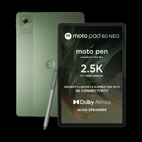 [SMT-09532F005CA493A6] MOTOROLA Pad 60 Neo 8 GB RAM 128 GB ROM 11 inch with Wi-Fi+5G MediaTek Dimensity 6300 Tablet (PANTONE Bronze Green)