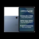 [SMT-30C396829A785A15] OPPO Pad SE with SUPERVOOC Charger 6 GB RAM 128 GB ROM 10.95 inch with Wi-Fi+4G Gaming MediaTek Helio G100 Tablet (Twilight Blue)
