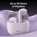 Noise Buds Mini with 13mm Drivers BT v5.3, Low Latency, 40Hr Playtime Quad-Mic ENC Bluetooth (Calm Lilac) - Photo 2