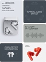 CMF by Nothing Buds Pro 2 with 50 dB ANC| Hi-Res + LDAC| Smart Dial| Spatial Audio|Dual Drivers Bluetooth (Light Grey) - Photo 3