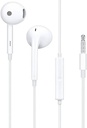 [SMA-BF6FC6B911CC468B] OPPO MH319/MH135 Semi-in-ear Headphones 3.5mm Jack Wide sound field with deep bass Wired (White)